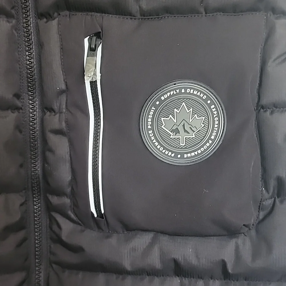 NWOT Supply & Demand Men's Puffer Vest Black Size Medium​​​